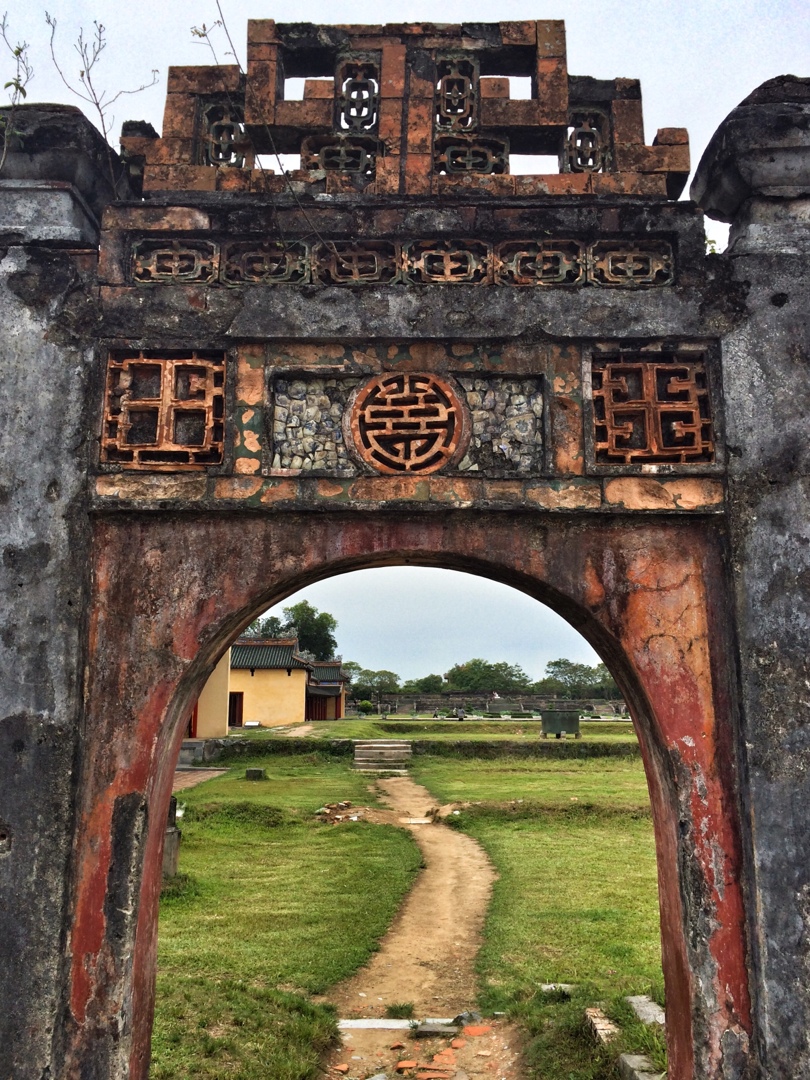 Old gate imperial citadel hue vietnam
