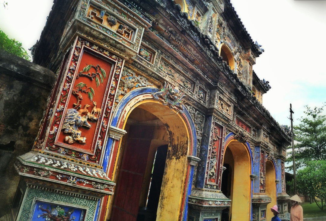 Entrance gat to Hue citadel vietnam