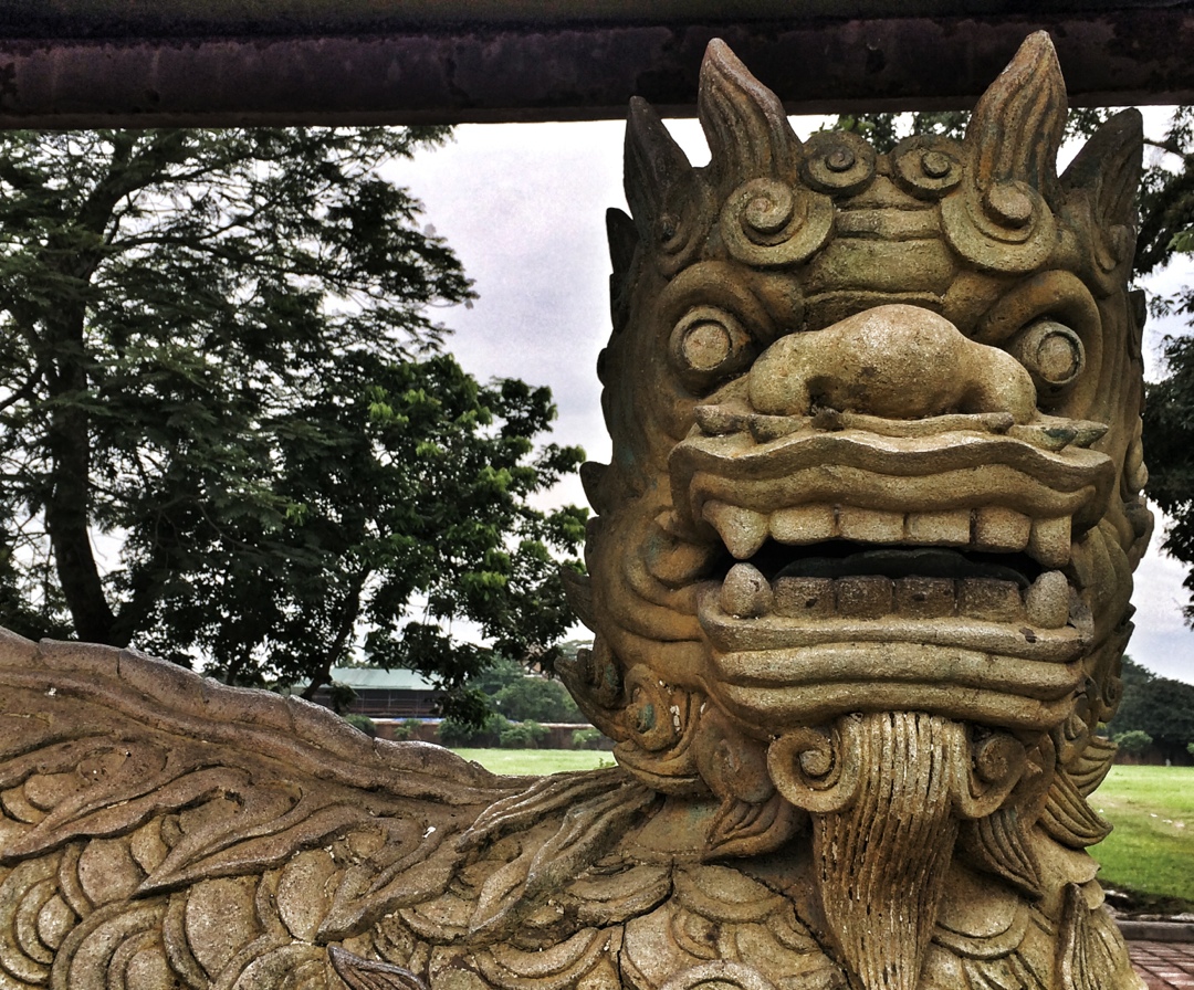 Lion statue hue vietnam